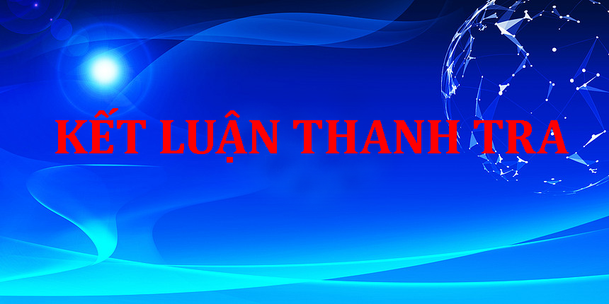 ​​​​Kết luận thanh tra
