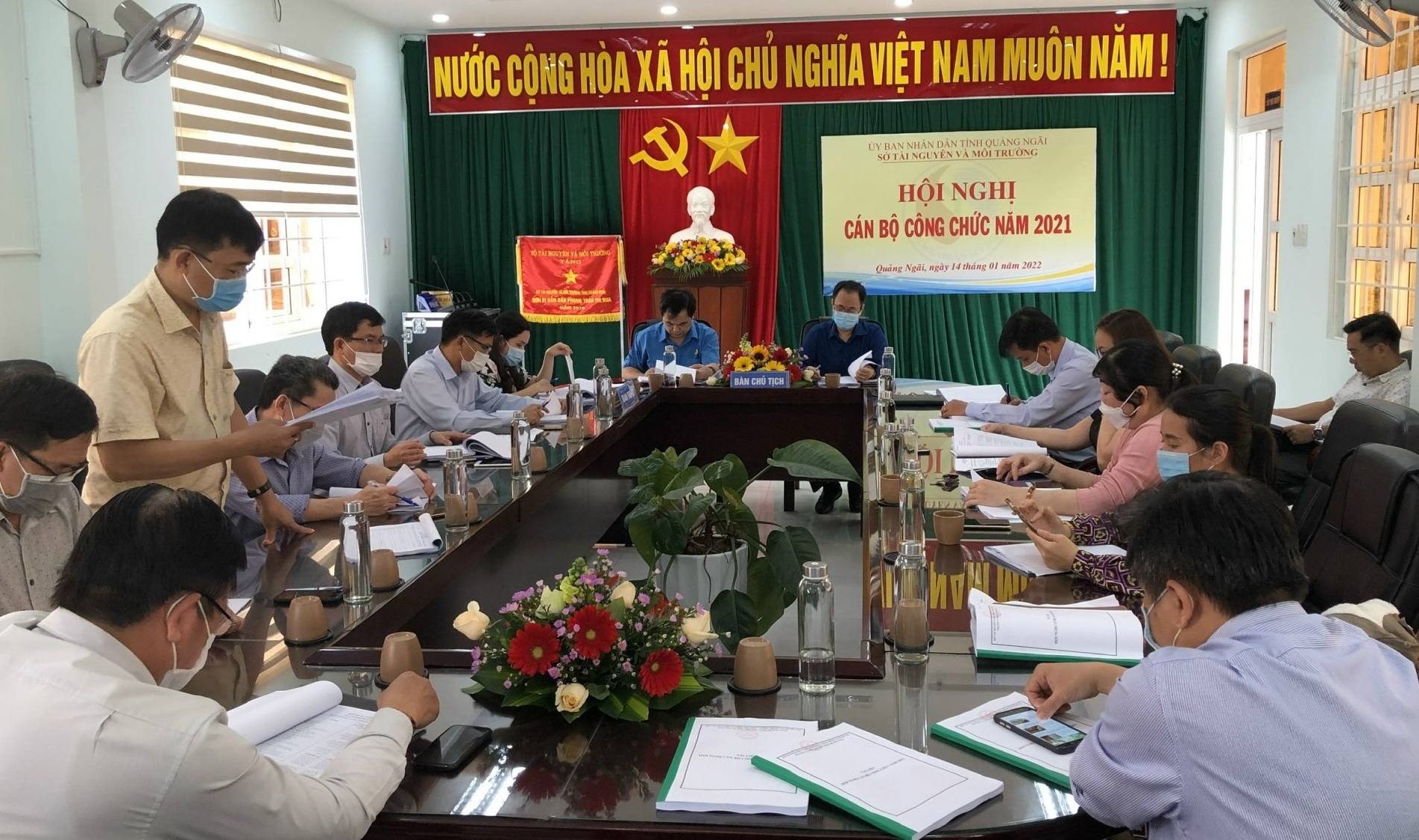 Sở Tài nguyên và Môi trường tỉnh Quảng Ngãi tổ chức Hội nghị cán bộ công chức năm 2021