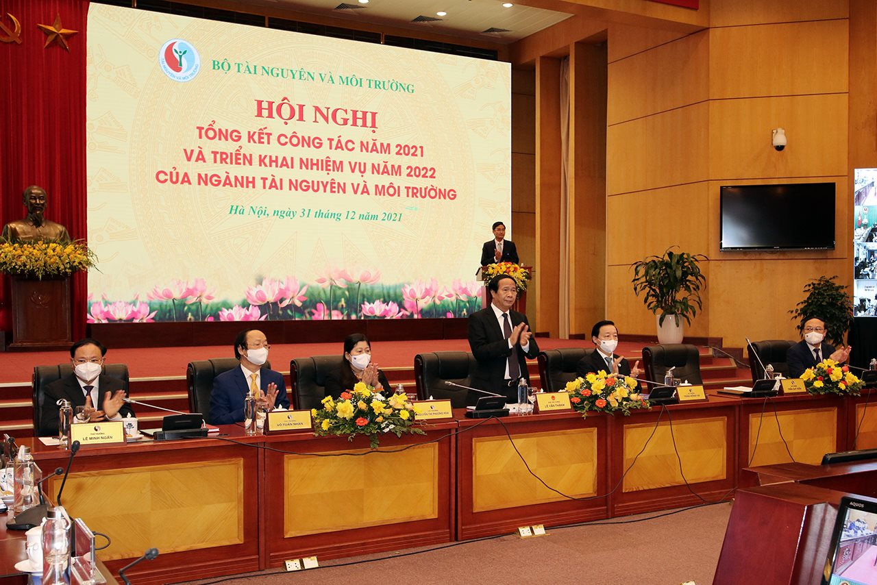 Phó Thủ tướng Lê Văn Thành dự Hội nghị triển khai nhiệm vụ năm 2022 ngành Tài nguyên và Môi trường