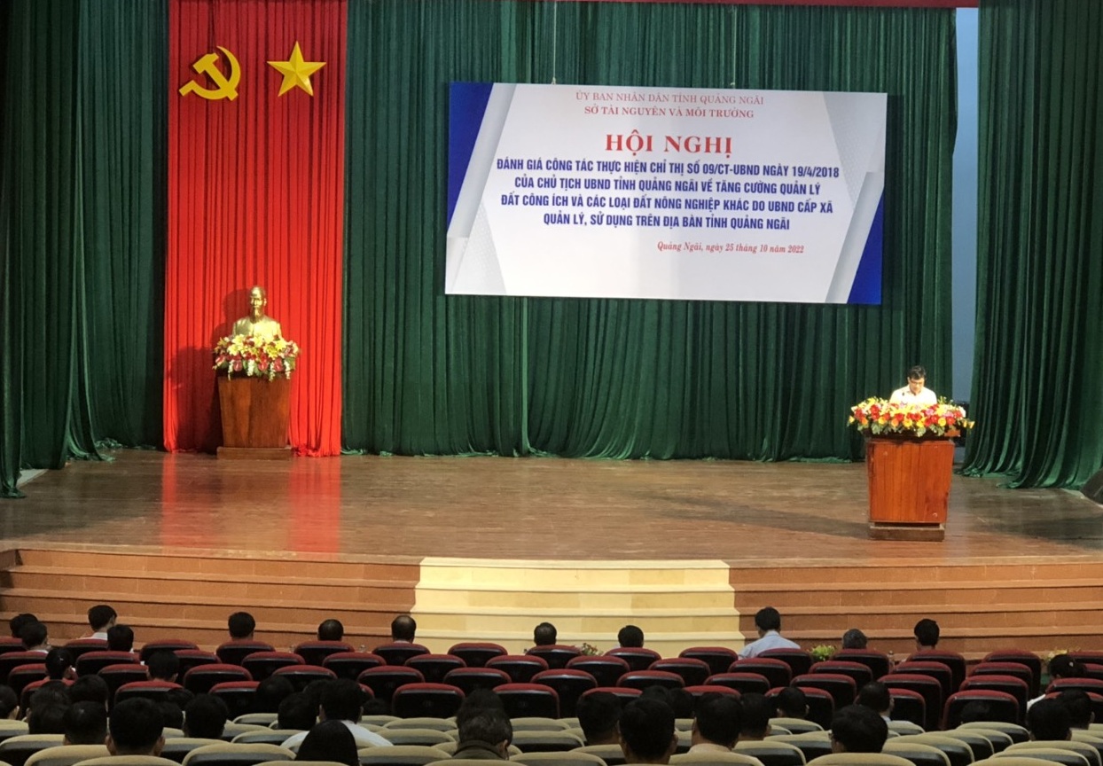 Sở Tài nguyên và Môi trường tổ chức Hội nghị đánh giá kết quả thực hiện Chỉ thị số 09 của Chủ tịch UBND tỉnh Quảng Ngãi